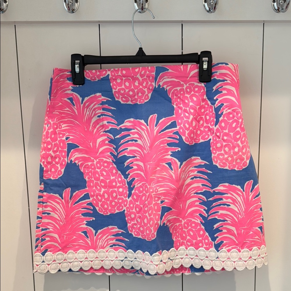 Lilly Pulitzer Pink and Blue Mini Skirt